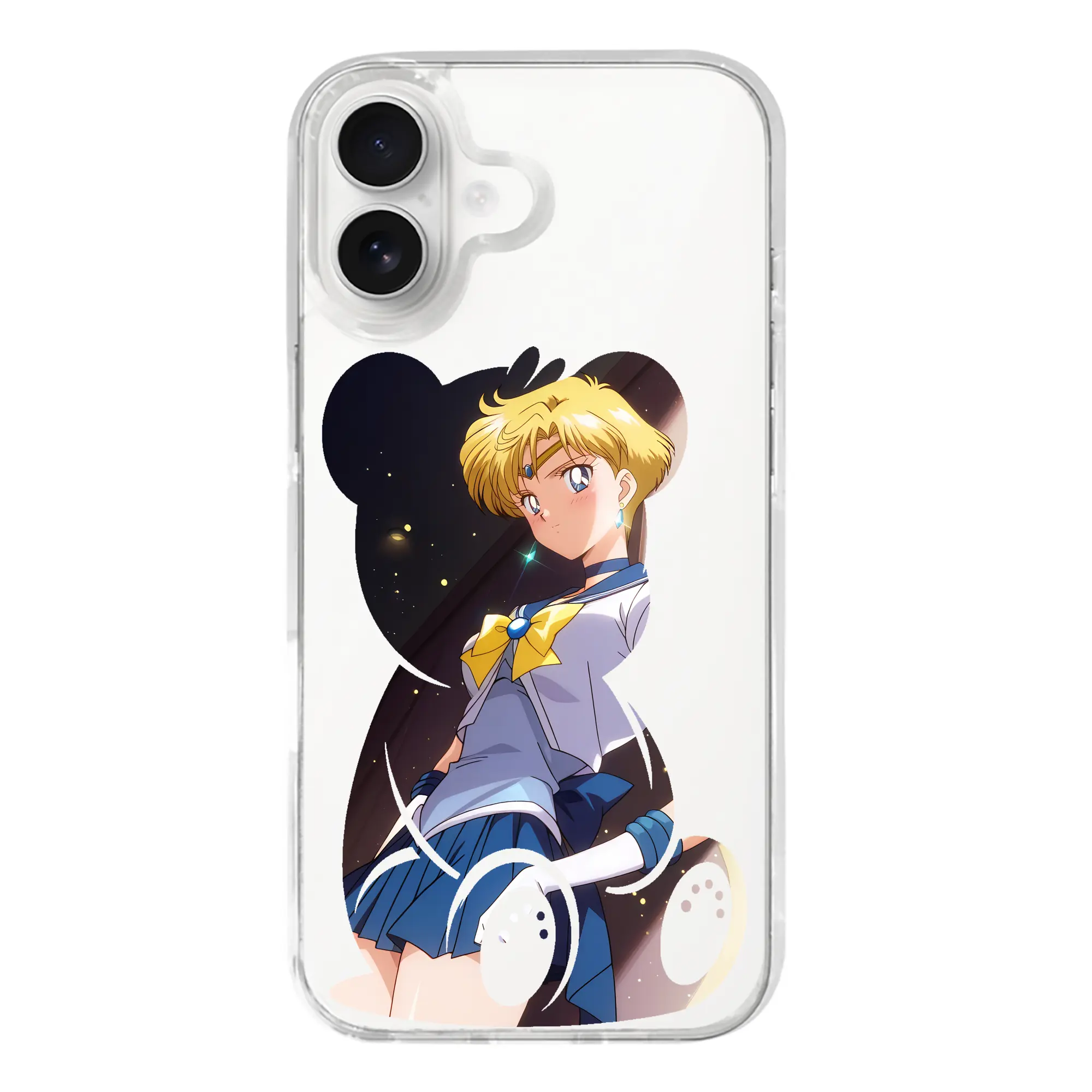 美少女戦士セーラームーン グッズ 天王 はるか - iPhone 17シリーズ 透明スマホケース – 薄型・耐衝撃・精密フィット保護カバー